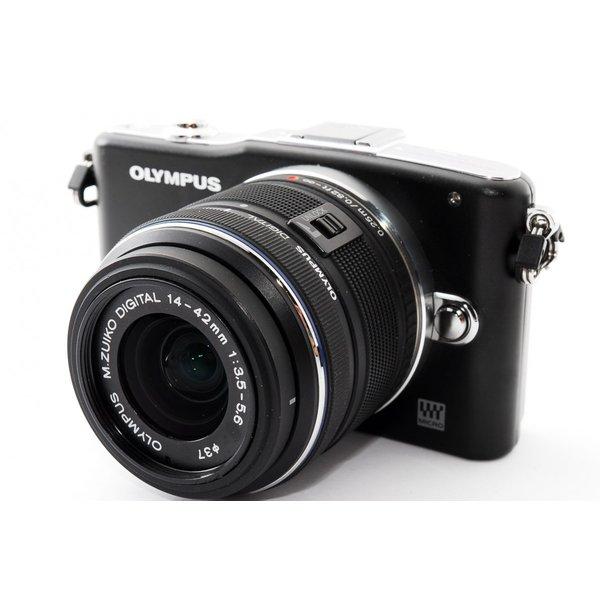オリンパス OLYMPUS E-PM1 レンズキット ブラック 美品 新品 SDカード 