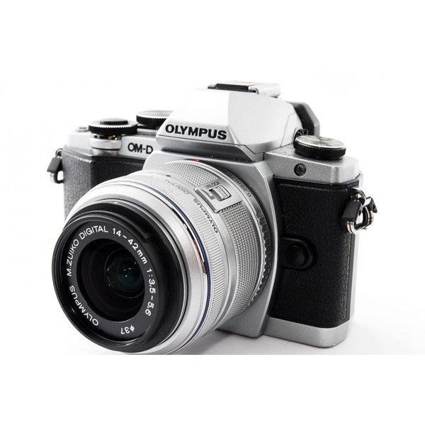 オリンパス OLYMPUS OM-D E-M10 シルバー レンズセット 美品 SDカード