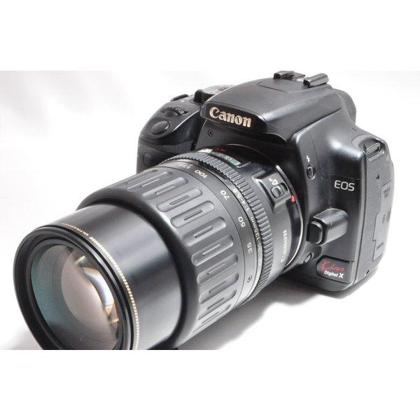 キヤノン Canon EOS Kiss Digital X 高倍率レンズセット 美品 ストラップ付き &lt;プレゼント包装承ります&gt;