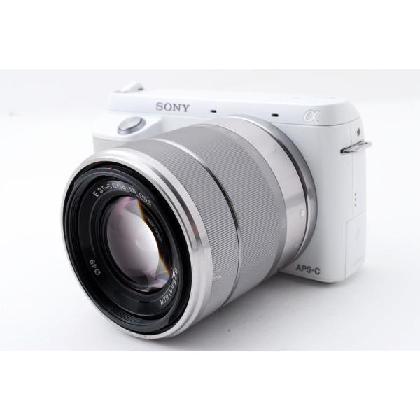 ソニー SONY  NEX-F3 ホワイト レンズキット 美品 SDカードレンズフード付き &lt;プレゼント包装承ります&gt;