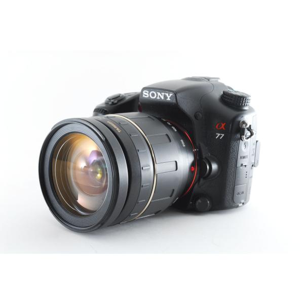 (訳あり動作品)Sony α77 デジタル一眼レフ + レンズセット SONY ソニー α77 SLT-A77V 高倍率ズームセット 訳アリ実用品