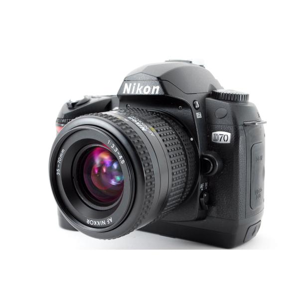 ✨Nikon D70s✨一眼レフ 標準・望遠Wレンズ 動作良好 CCD搭載 ニコン（Nikon） Nikon D70 レンズセット 美品 ストラップ付 CFカード