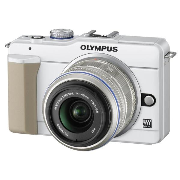 OLYMPUS ミラーレス一眼 E-PL1s レンズキット ホワイト E-PL1s LKIT WHT