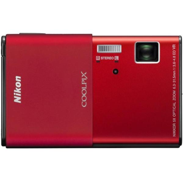 Nikon Coolpix S80 14.1 MP デジタルカメラ 3.5インチOLEDタッチスクリーンと5倍広角ズームNikkor EDレンズ(レッ