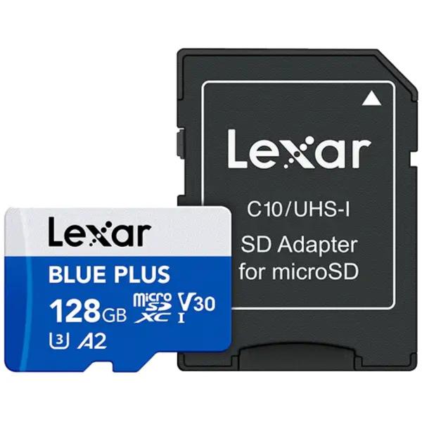 【メール便】Lexar レキサー BLUE PLUS microSDHC UHS-I カード 128GB LMSBLPL128G-BNANG【並行輸入品】