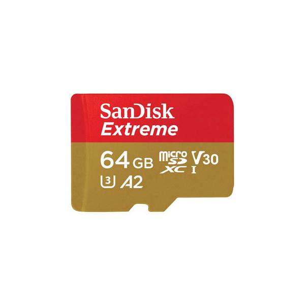 TfBXN Extreme microSDXCJ[h 64GB UHS-I U3iCOpbP[Wj