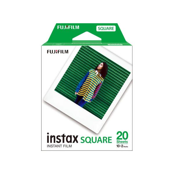 フジフイルム スクエアフォーマットフィルム instax SQUARE 2パック（10枚入り×2）