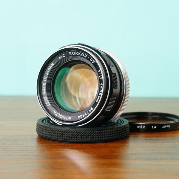 【訳あり実用品】ミノルタ MC ROKKOR-PF 55mm f1.7 オールドレンズ 280