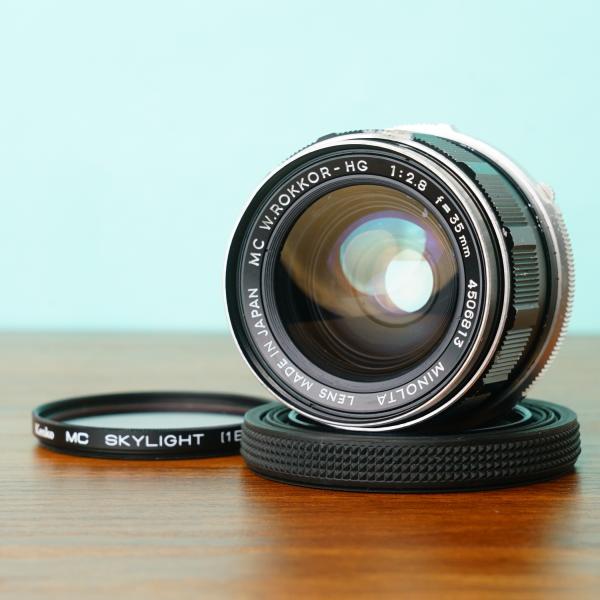 ミノルタ MC W.ROKKOR-HG 35mm f2.8 オールドレンズ 366