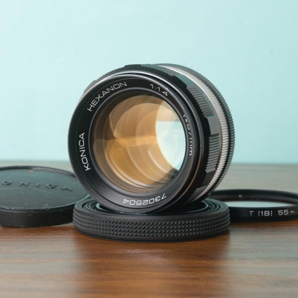 【美品】コニカ HEXANON 57mm f1.4 AR オールドレンズ #390