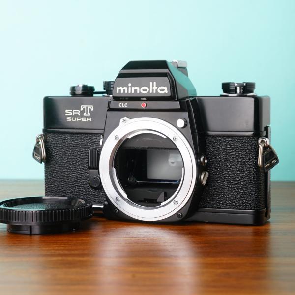 [美品] 整備済／完動品◎ミノルタ SRT SUPER ブラック ボディ フィルムカメラ #409