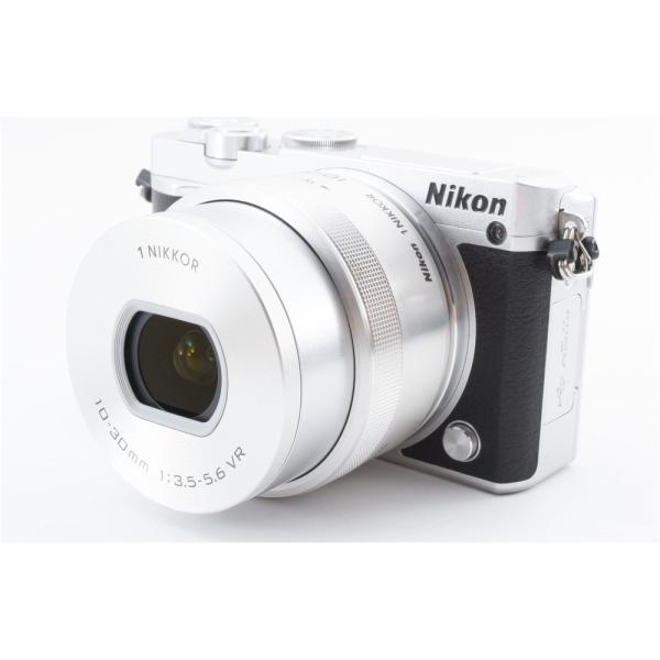 Nikon ニコン 1 J5 シルバー 10-30mm レンズキット ミラーレス一眼 Wi-Fi/自撮り【中古】