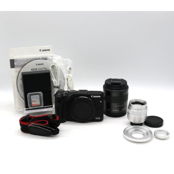 Canon EOS M3 ミラーレス一眼　+　18-55mmレンズ Amazon | Canon ミラーレス一眼カメラ EOS M3 レンズキット