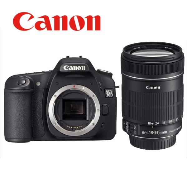 キヤノン Canon EOS 30D EF-S 18-135mm 高倍率 レンズセット 手振れ補正 デジタル一眼レフ カメラ 中古