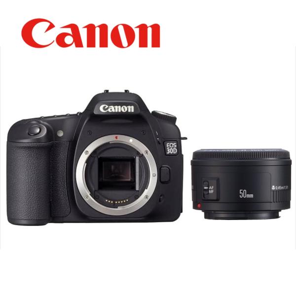 キヤノン Canon EOS 30D EF 50mm 1.8 II 単焦点 レンズセット デジタル一眼レフ カメラ 中古