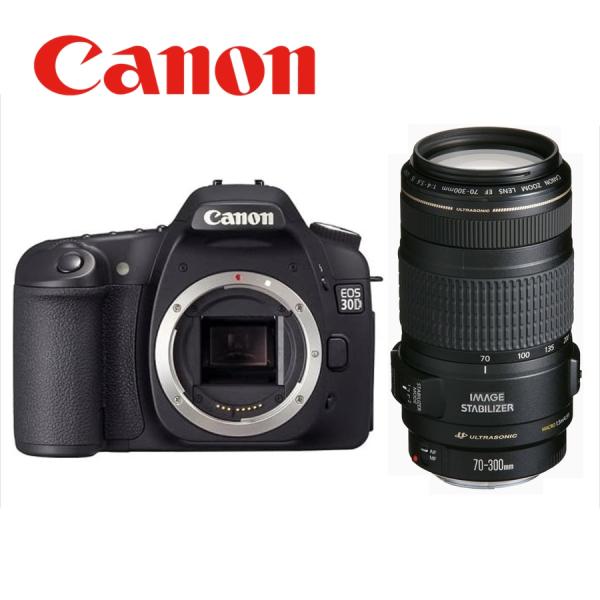 キヤノン Canon EOS 30D EF 70-300mm 望遠 レンズセット 手振れ補正 デジタル一眼レフ カメラ 中古