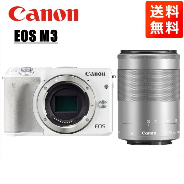 EOS M キヤノン Canon M3 ホワイトボディ EF-M 55-200mm EOS M キヤノン Canon M3 ホワイトボディ EF-M 55-200mm