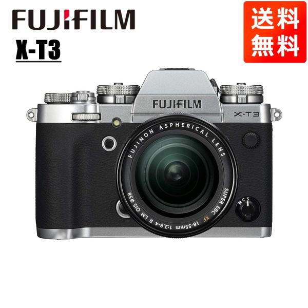 富士フイルム FUJIFILM X-T3 18-55mm レンズキット シルバー ミラーレス一眼 カメラ 中古