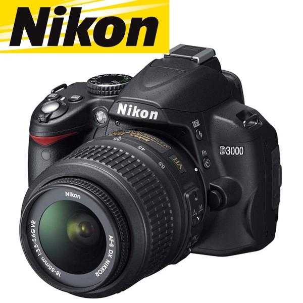 ニコン Nikon D3000 レンズキット デジタル 一眼レフ カメラ 中古