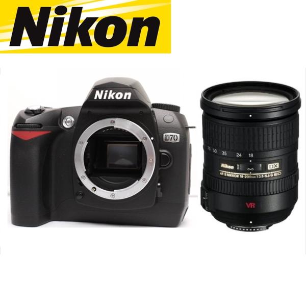 【Nikon D70】 AF-S 18-200mm 高倍率ズームレンズセット ニコンD ニコン Nikon D70 AF-S 18-200mm VR 高倍率 レンズセット
