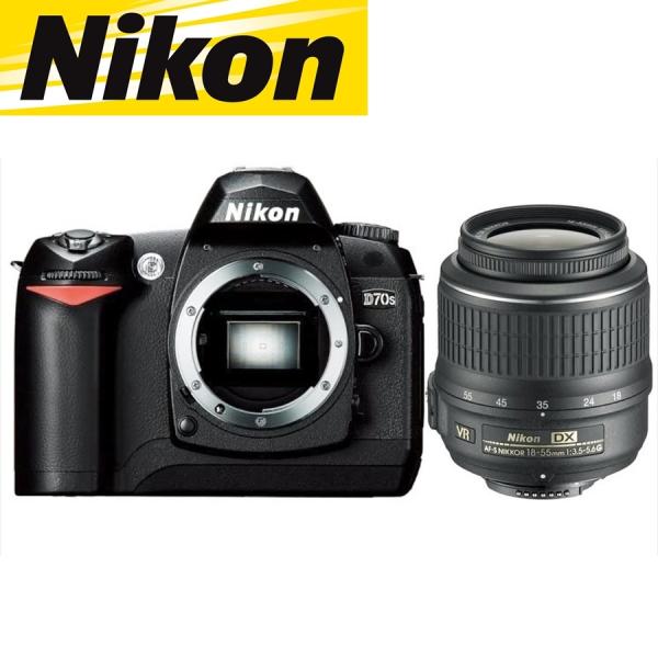 ニコン Nikon D70s AF-S 18-55mm VR 標準 レンズセット 手振れ補正 デジタル一眼レフ カメラ 中古