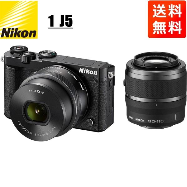 ニコン Nikon 1 J5 10-30mm 30-110mm ダブルズームキット ブラック ミラー...