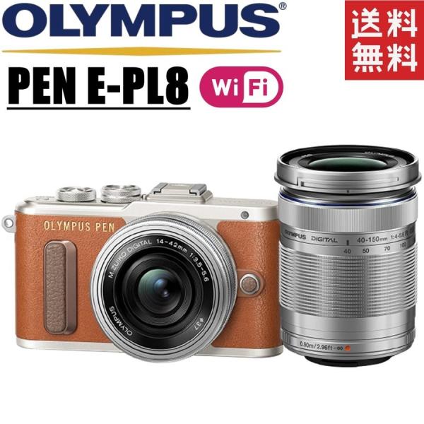 OLYMPUS PEN オリンパス E-PL8 ダブルレンズキット ブラウン OLYMPUS PEN オリンパス E-PL8 ダブルレンズキット ブラウン