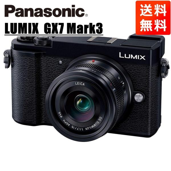 パナソニック Panasonic ルミックス GX7 Mark3 ライカ LEICA 15mm 1.7 レンズキット ブラック ミラーレス一眼 カメラ  中古