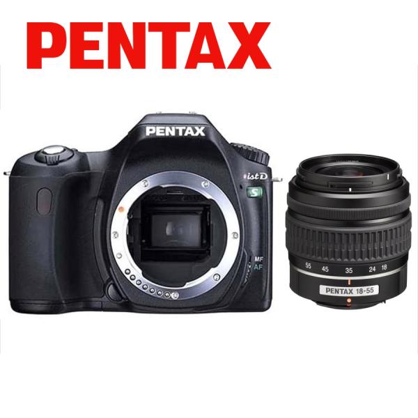 ペンタックス PENTAX ist DS 18-55mm 標準 レンズセット ブラック デジタル一眼レフ カメラ 中古