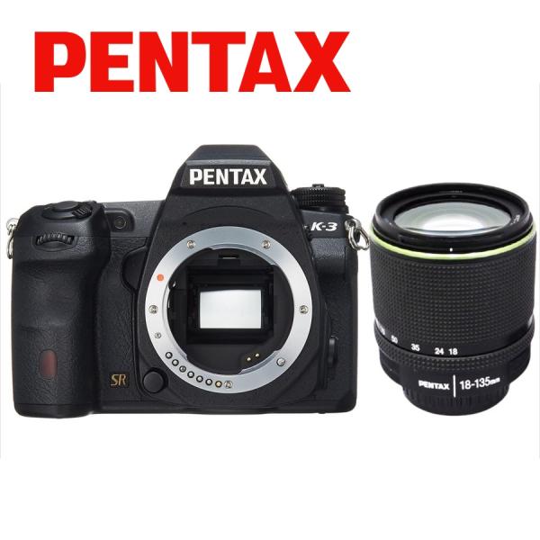 ペンタックス PENTAX K-3 18-135mm 高倍率 レンズセット ブラック デジタル一眼レフ カメラ 中古