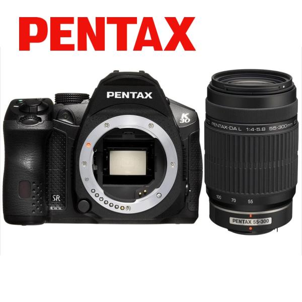 K-30 ペンタックス PENTAX 55-300mm 望遠 レンズセット ブラック K-30 ペンタックス PENTAX 55-300mm 望遠 レンズセット ブラック