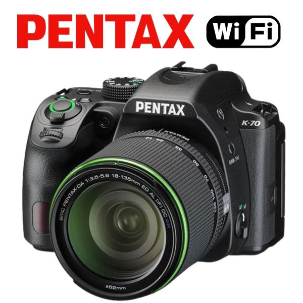 ペンタックス PENTAX K-70 18-135mm WR レンズキット Wi-Fi搭載 デジタル一眼レフ カメラ 中古