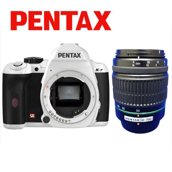 K-r ペンタックス PENTAX 55-200mm 望遠 レンズセット ホワイト K-r ペンタックス PENTAX 55-200mm 望遠 レンズセット ホワイト