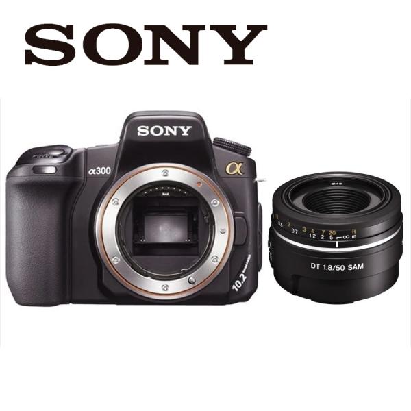 α（ソニー） ソニー SONY α300 DT 50mm 1.8 単焦点 レンズセット