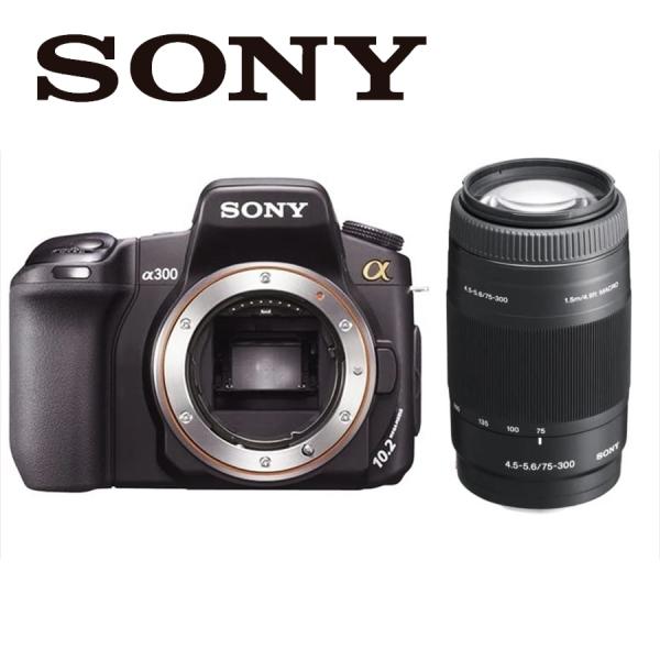 α(ソニー) ソニー SONY α300 75-300mm 望遠 レンズセット α(ソニー) ソニー SONY α300 75-300mm 望遠 レンズセット