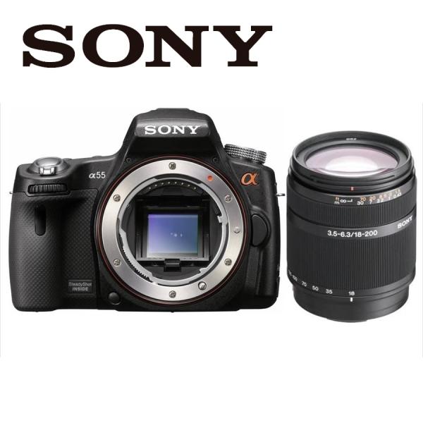 α(ソニー) ソニー SONY α55 DT 18-200mm 高倍率 レンズセット α(ソニー) ソニー SONY α55 DT 18-200mm 高倍率 レンズセット