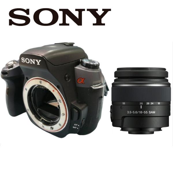 ソニー SONY α550 DT 18-55mm 標準 レンズセット デジタル一眼レフ カメラ 中古