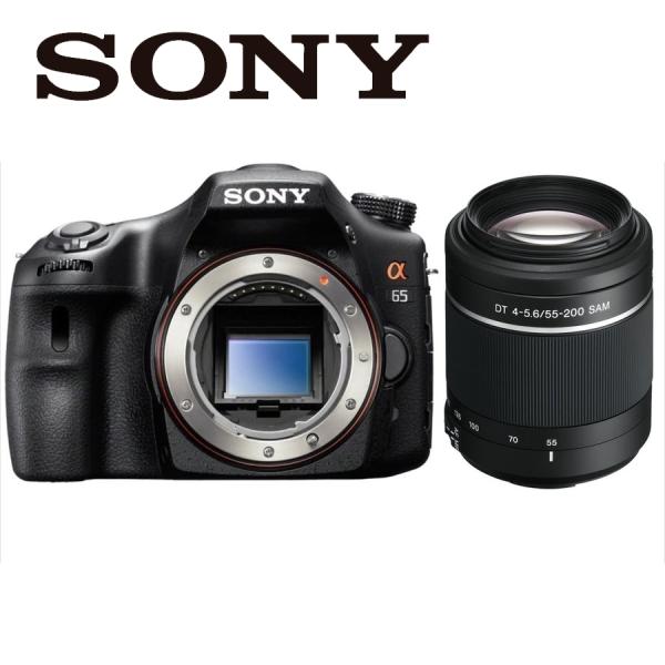 α(ソニー) ソニー SONY α65 DT 55-200mm 望遠 レンズセット α(ソニー) ソニー SONY α65 DT 55-200mm 望遠 レンズセット