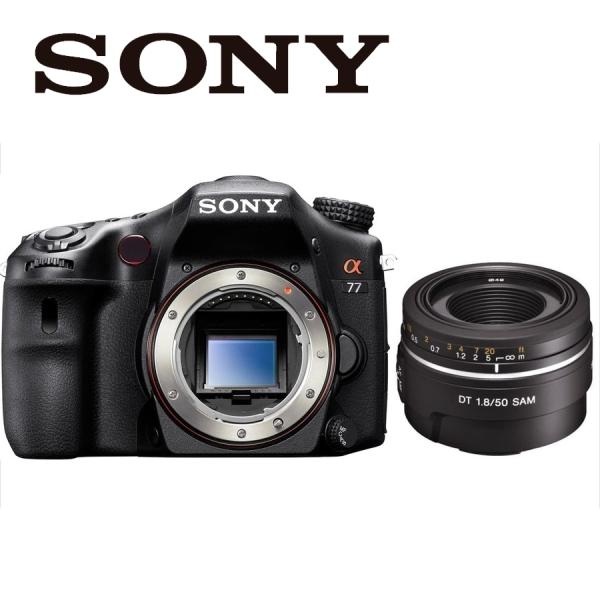 SONY α77 デジタル一眼レフカメラ α（ソニー） ソニー SONY α77 DT 50mm 1.8 単焦点 レンズセット