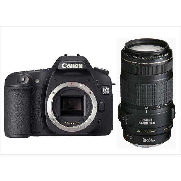 キヤノン Canon EOS 30D EF 70-300mm 望遠 レンズセット 手振れ補正 デジタル一眼レフ カメラ 中古