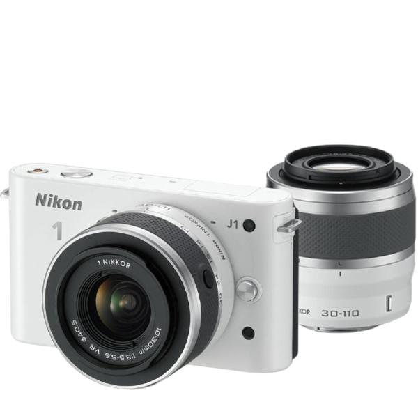 Nikon 1 J1 レンズセット ホワイト Nikon 1 J ニコン J1 ダブルズームキット ホワイト ミラーレス