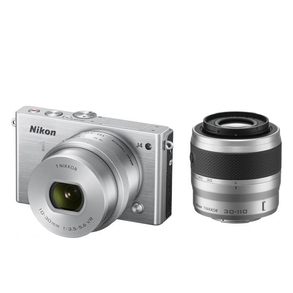 Nikon 1 J ニコン J4 ダブルレンズキット シルバー ミラーレス カメラ