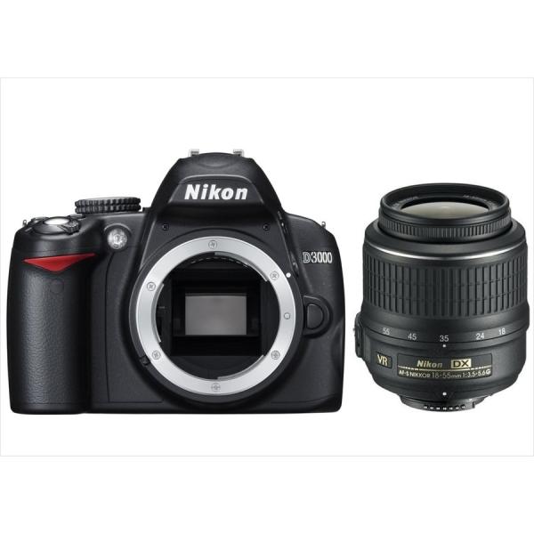ニコン Nikon D3000 AF-S 18-55mm VR 標準 レンズセット 手振れ補正 