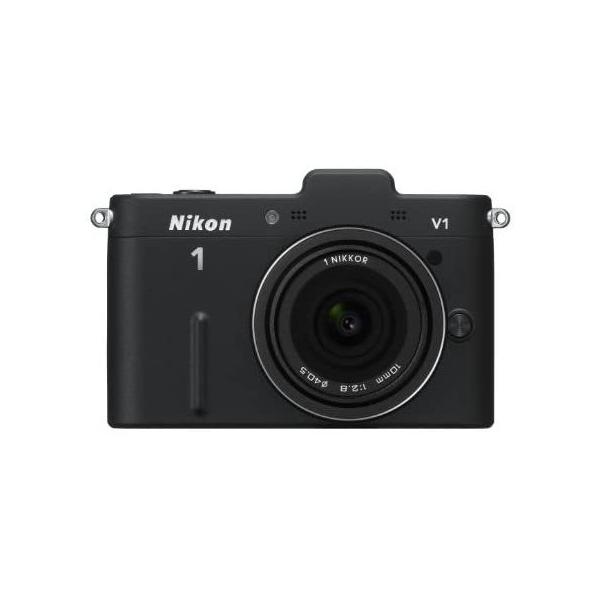 ニコン Nikon 1 V1 10mm 2.8 薄型レンズキット ブラック 単焦点 ミラーレス一眼 カメラ 中古