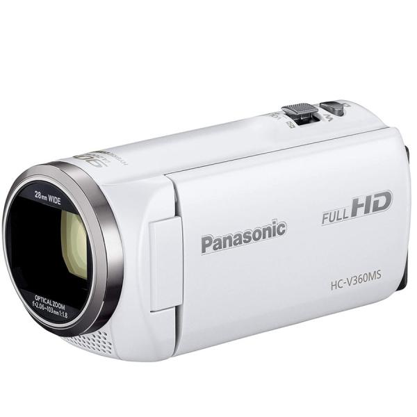 パナソニック HDビデオカメラ V360MS 32GB ホワイト 三脚セット Panasonic（パナソニック） Panasonic HC-V360MS-W ホワイト HDビデオ