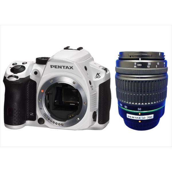 ペンタックス PENTAX K-30 55-200mm 望遠 レンズセット ホワイト ペンタックス PENTAX K-30 55-200mm 望遠 レンズセット ホワイト