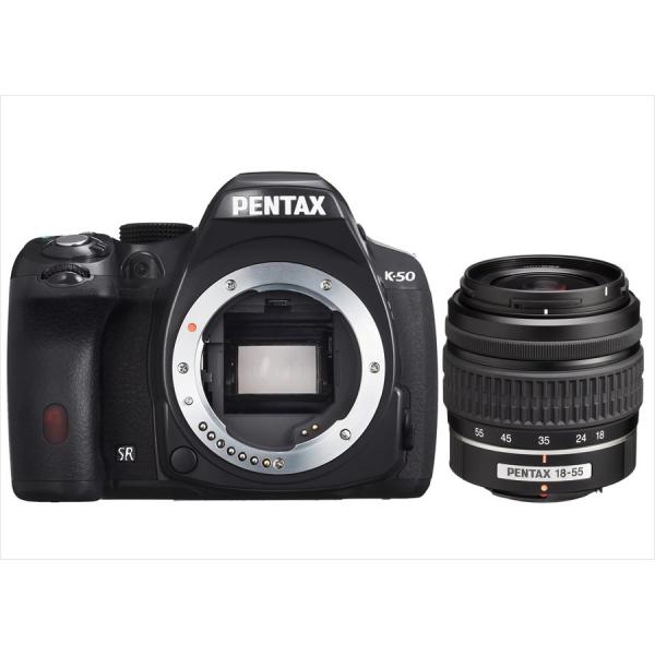 ペンタックス PENTAX K-50 18-55mm 標準 レンズセット ブラック