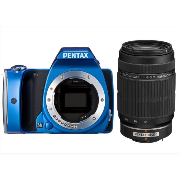 ペンタックス PENTAX K-S1 55-300mm 望遠 レンズセット ブルー デジタル一眼レフ カメラ 中古