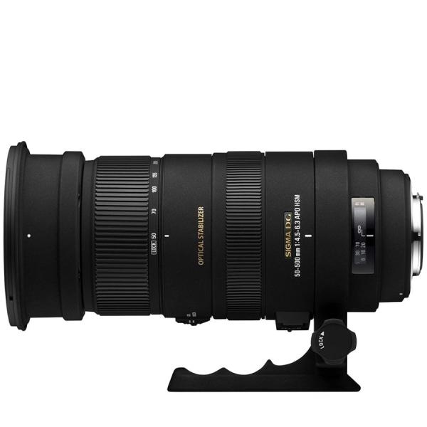 シグマ SIGMA APO 50-500mm F4.5-6.3 DG OS HSM Canon キヤノン用 望遠レンズ フルサイズ対応 一眼レフ カメラ 中古