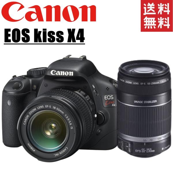 キヤノン Canon EOS kiss X4 ダブルレンズセット デジタル一眼レフ